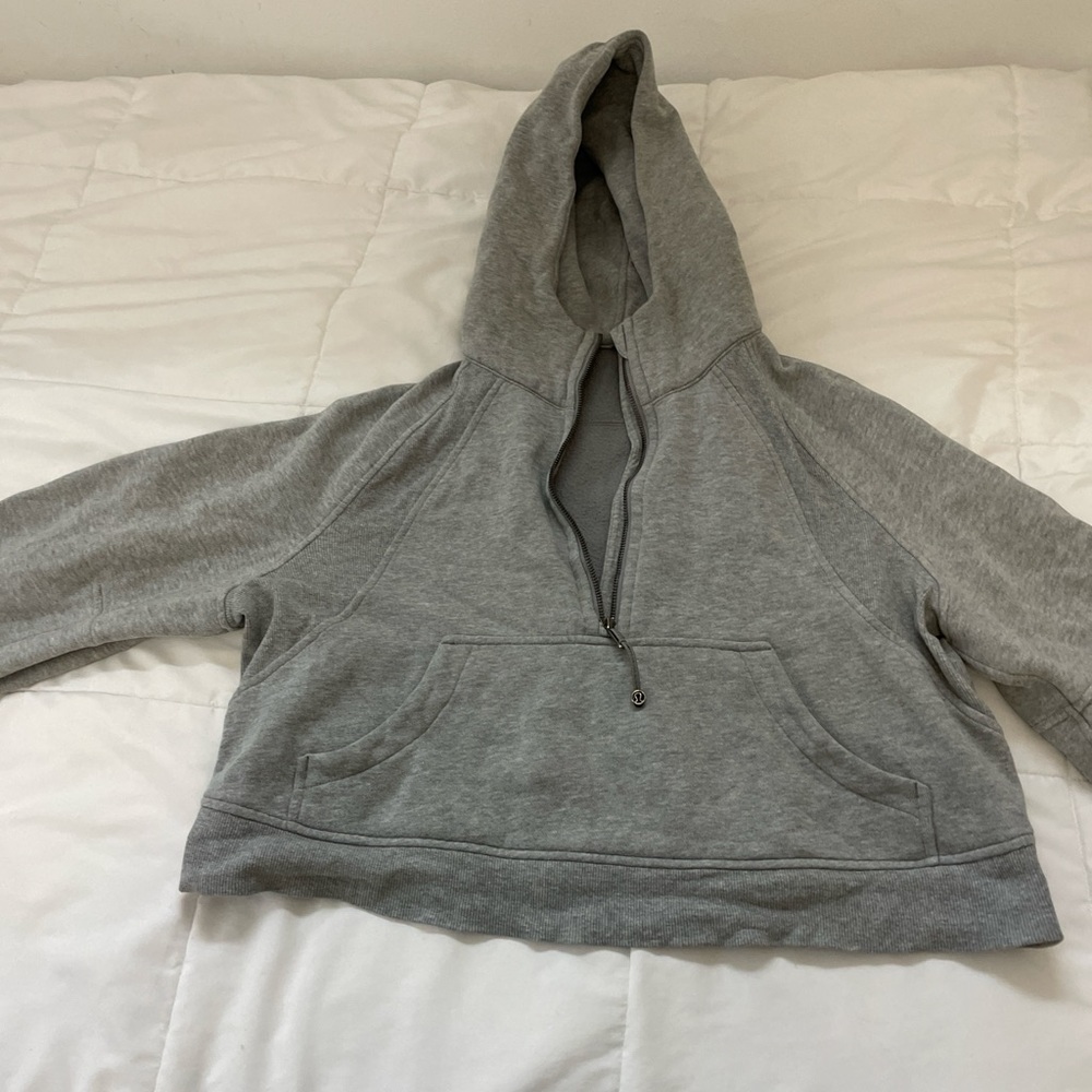 Lululemon cropped scuba half zip